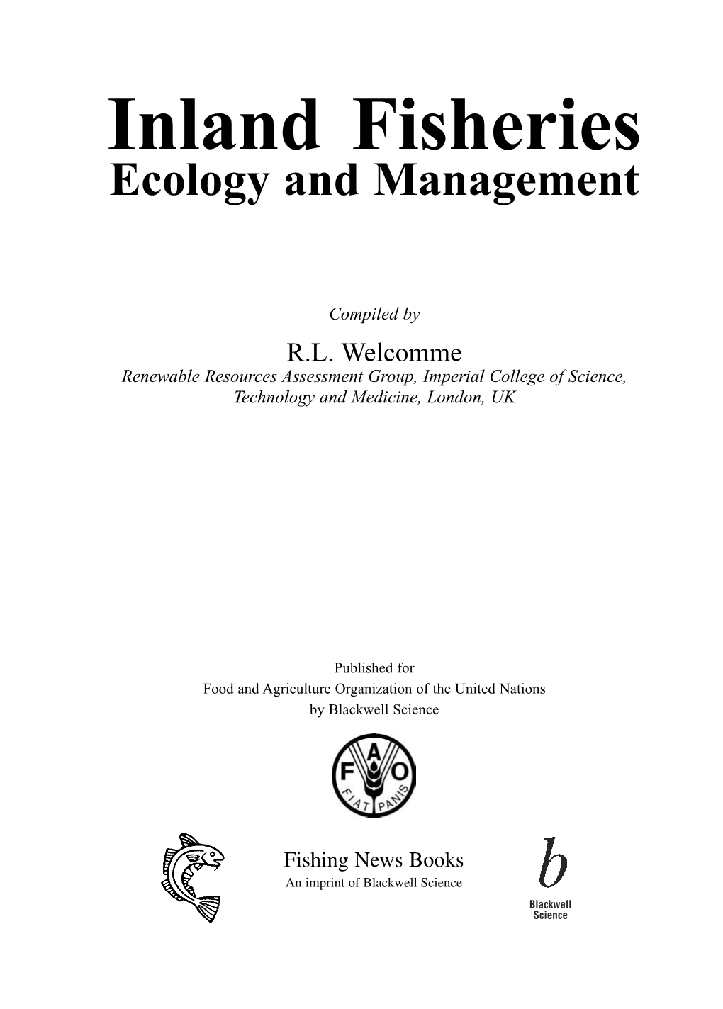 Inland Fisheries Ecology and Management