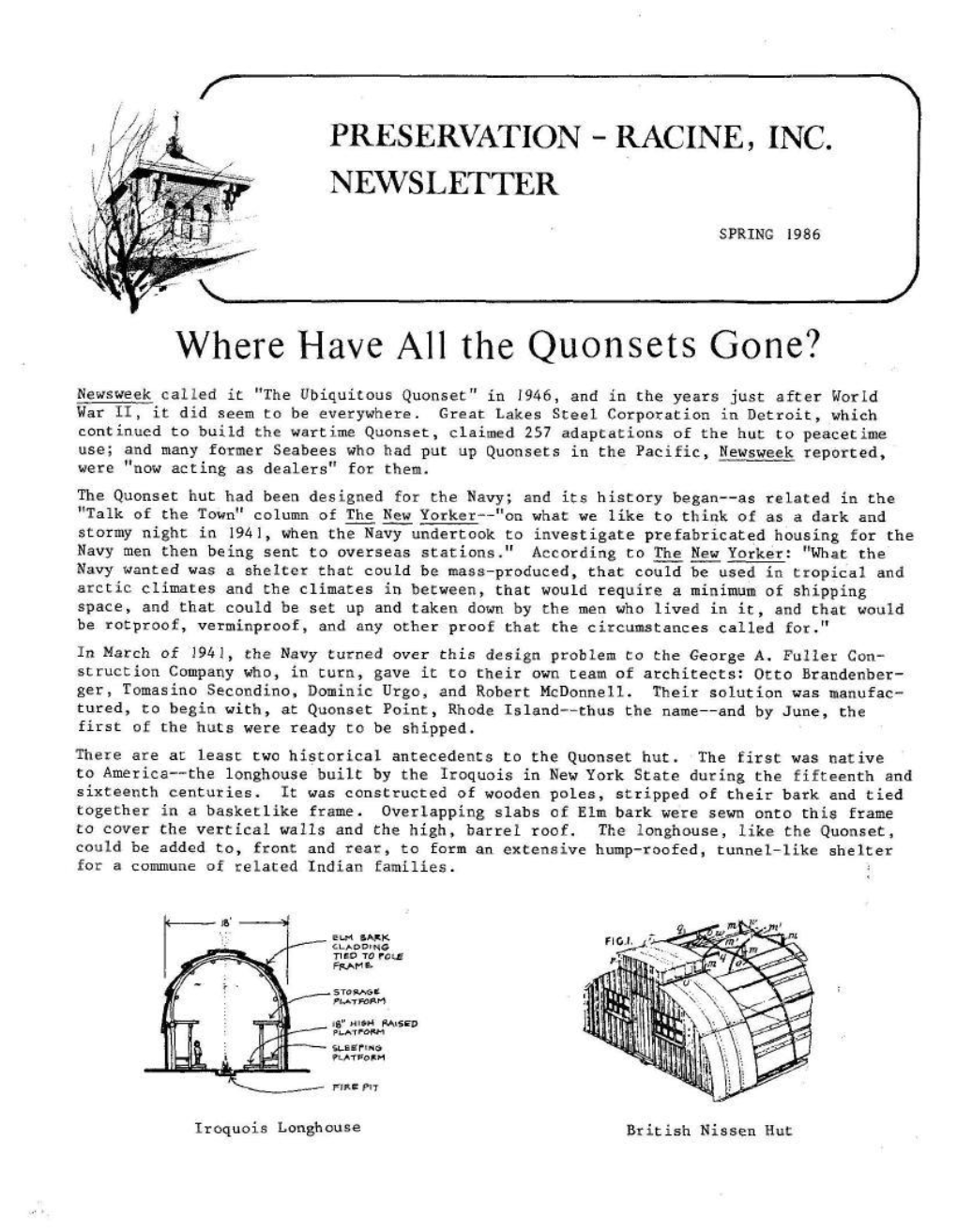 Where Have All the Quonsets Gone?