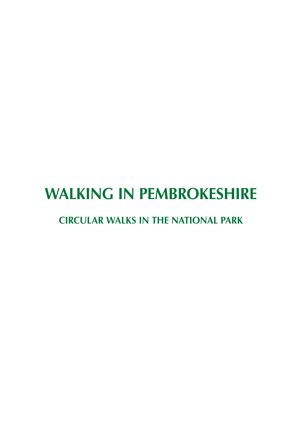 Walking in Pembrokeshire