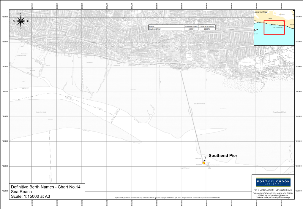 Southend Pier Definitive Berth Names