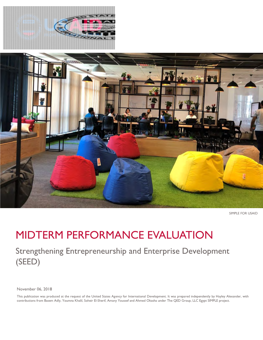 MIDTERM PERFORMANCE EVALUATION Strengthening Entrepreneurship and Enterprise Development (SEED)