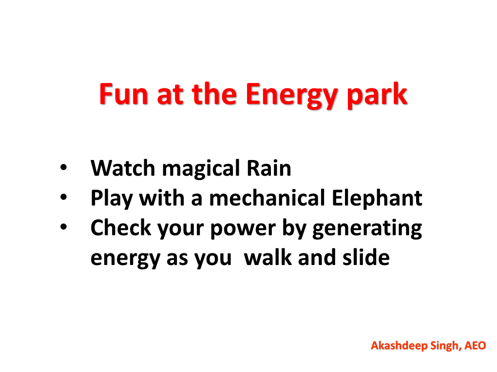Fun at the Energy Park