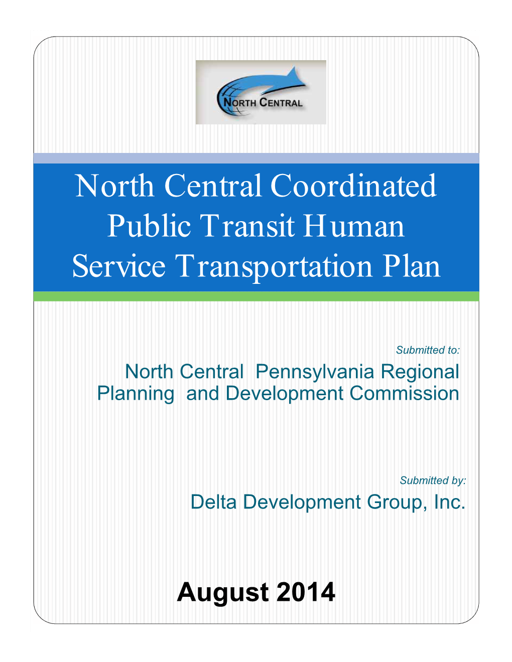 North Central Coordinated Public Transit Human Service Transportation Plan