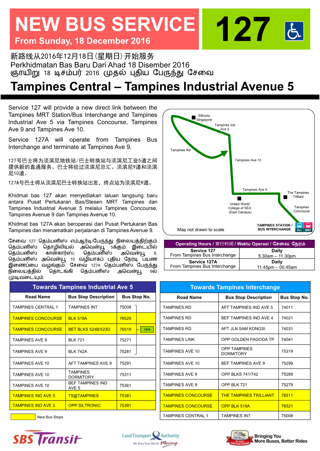 New Bus Service