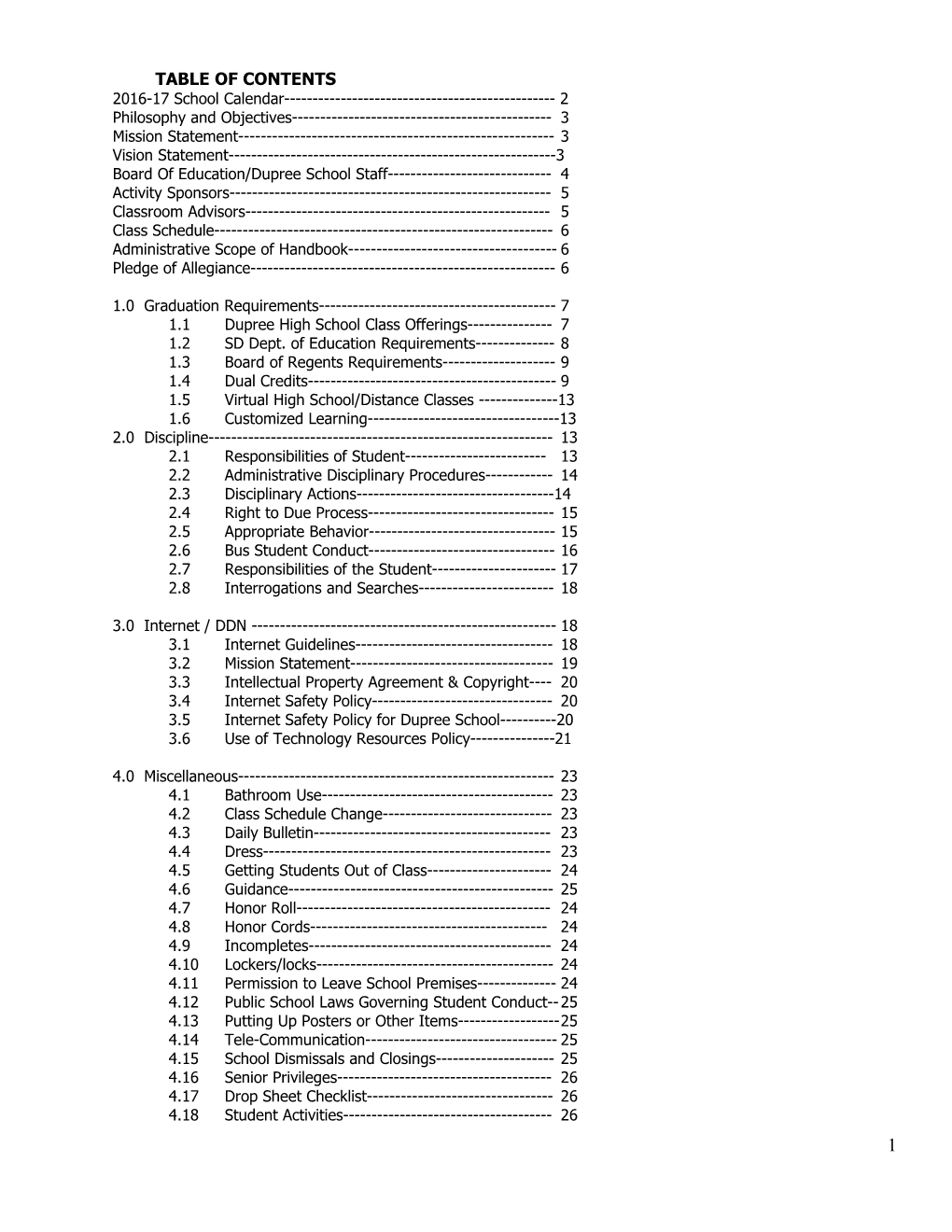 Table of Contents s150