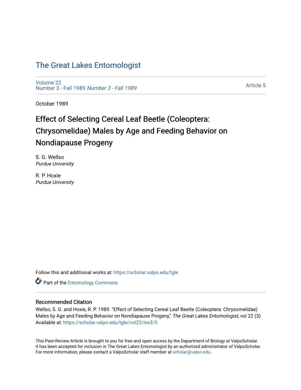 Effect of Selecting Cereal Leaf Beetle (Coleoptera: Chrysomelidae) Males by Age and Feeding Behavior on Nondiapause Progeny