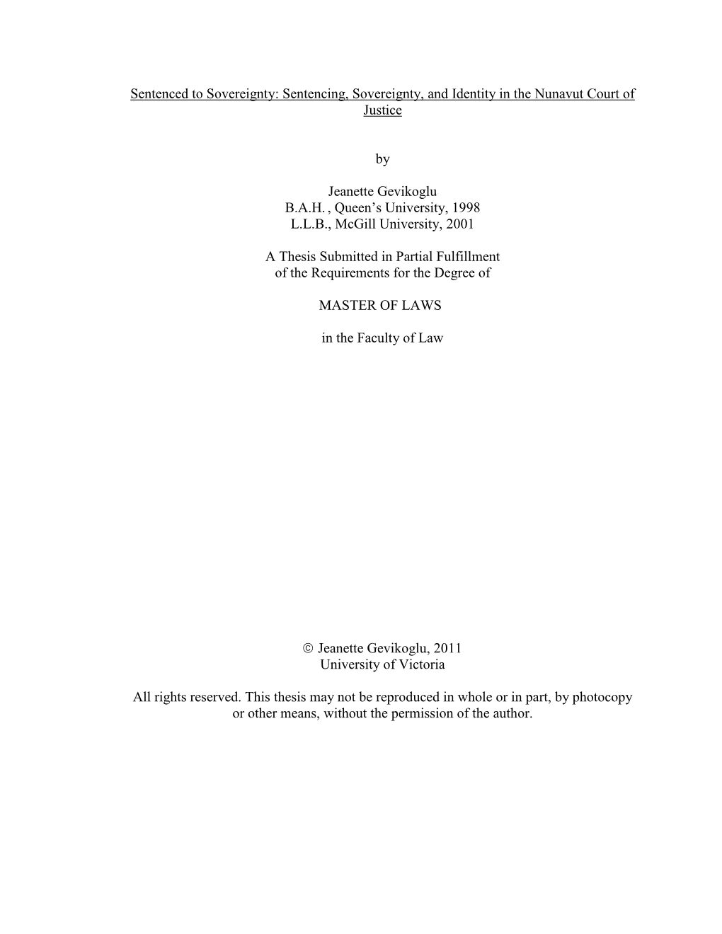 Uvic Thesis Template