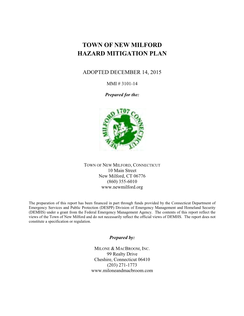 New Milford Hazard Mitigation Plan