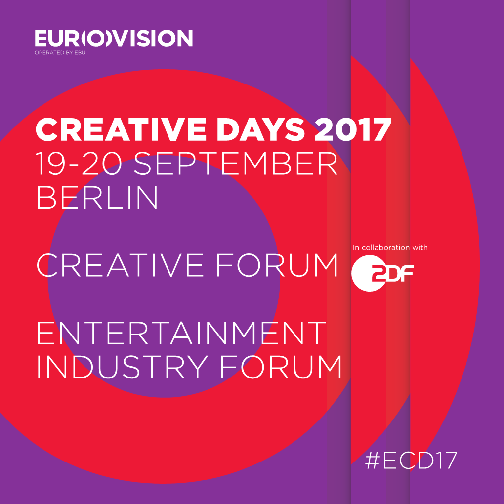 Creative Days 2017 19-20 September Berlin Creative