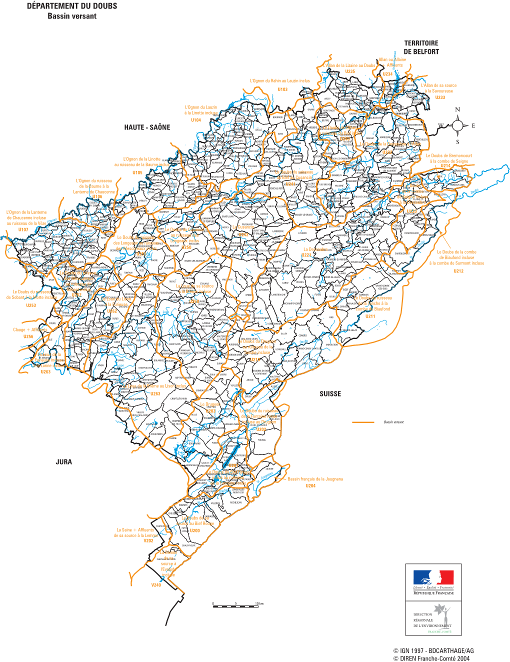 DÉPARTEMENT DU DOUBS Bassin Versant