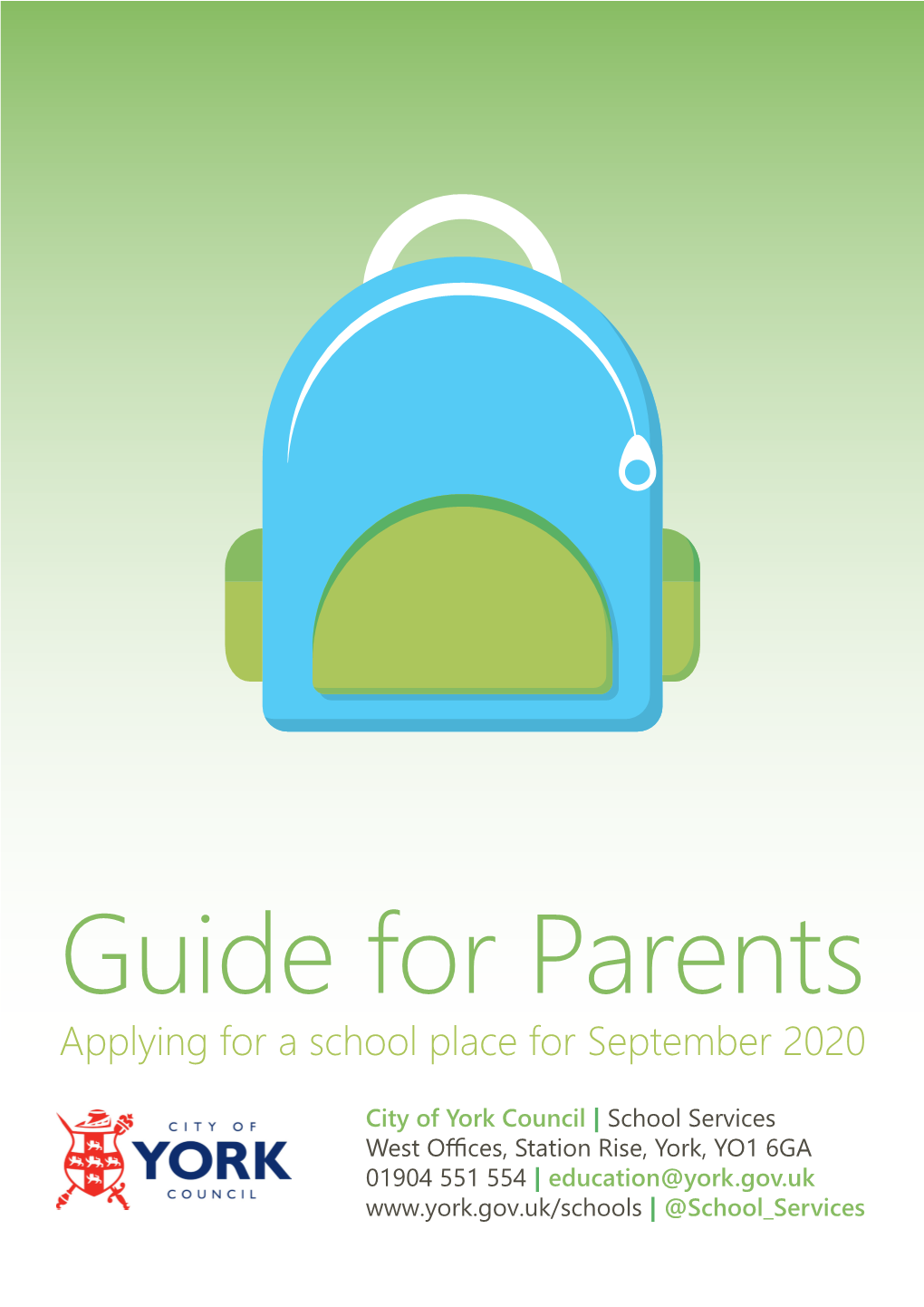 Applying for a School Place for September 2020