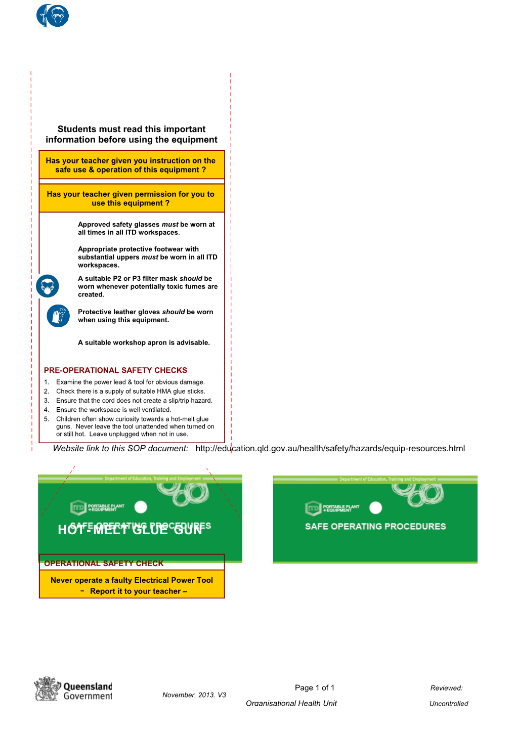 DETE - Safe Operating Procedure s2