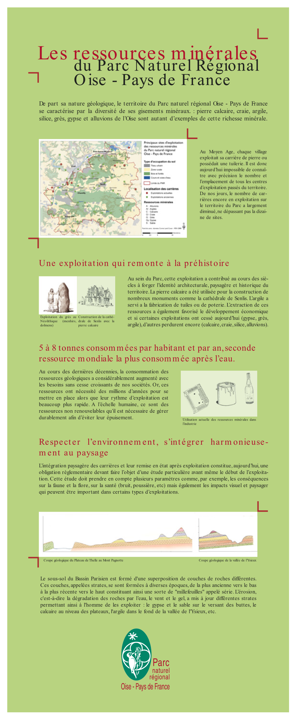 Les Ressources Minérales Du Parc Naturel Régional Oise - Pays De France