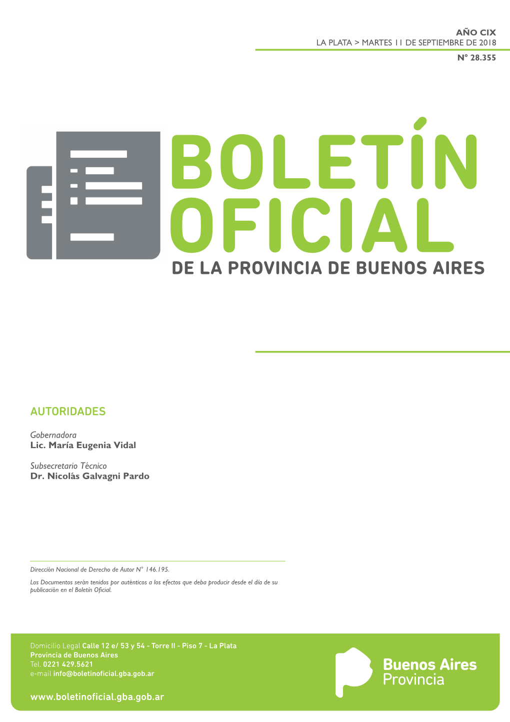 Boletin Oficial De La Provincia De Buenos Aires