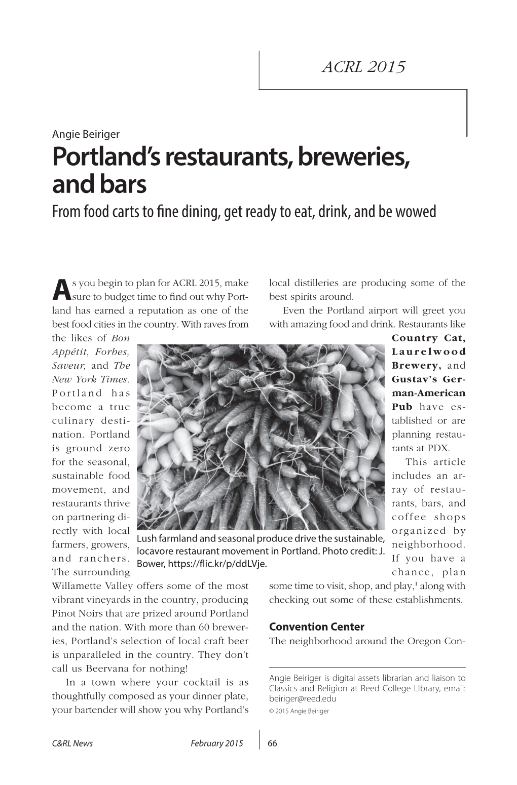 Portland's Restaurants, Breweries, and Bars