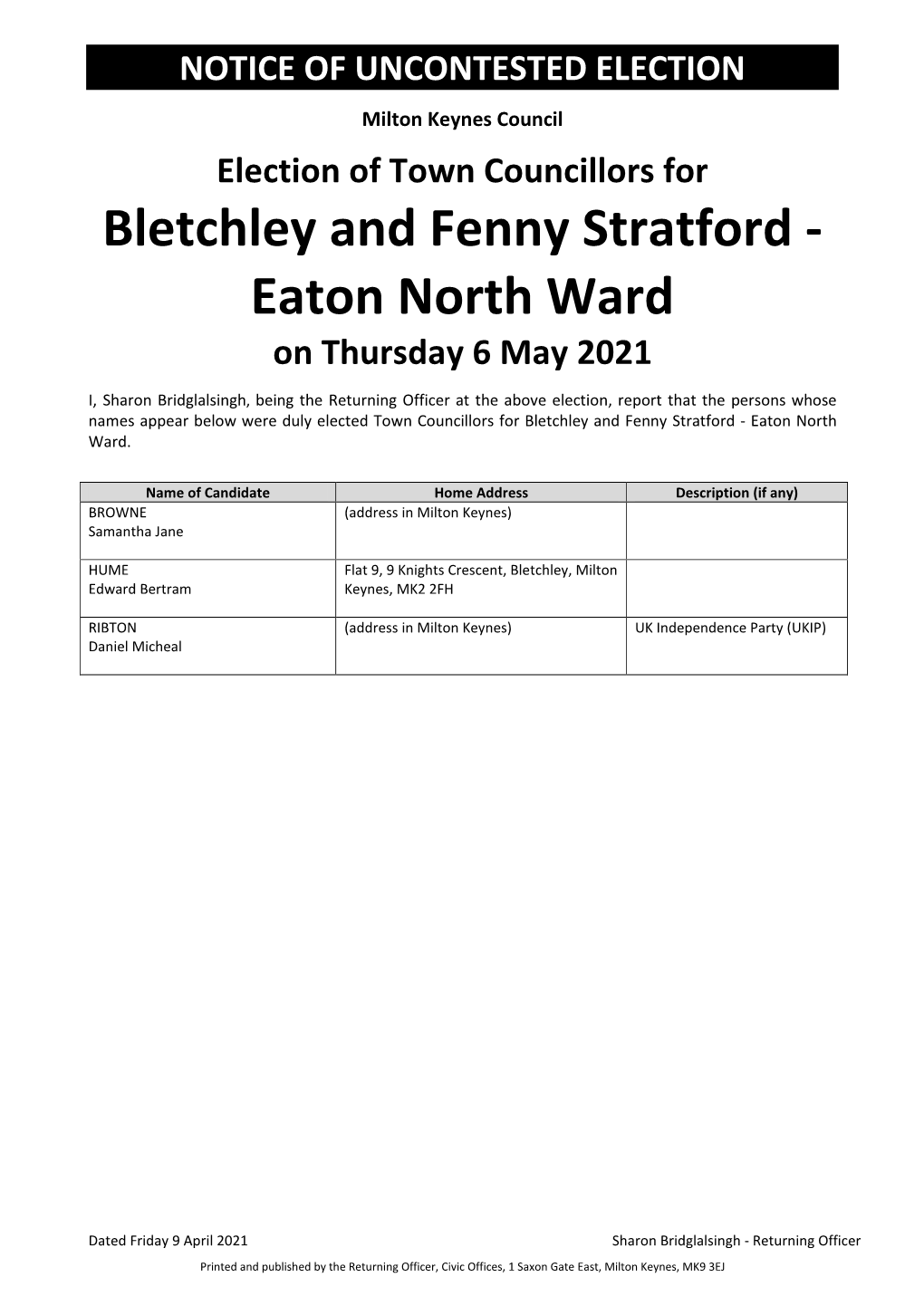 Bletchley & Fenny Stratford Town Council