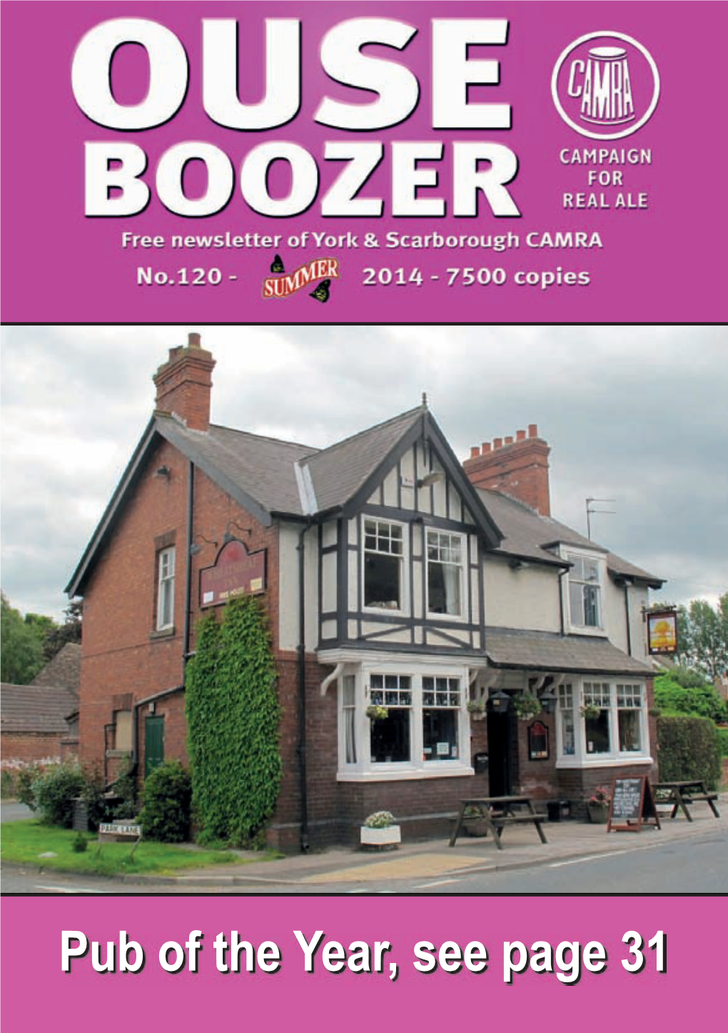 Pub of the Year, See Page 31 Ouse Boozer 1 No