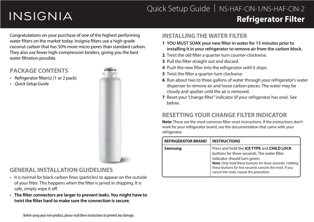 Refrigerator Filter