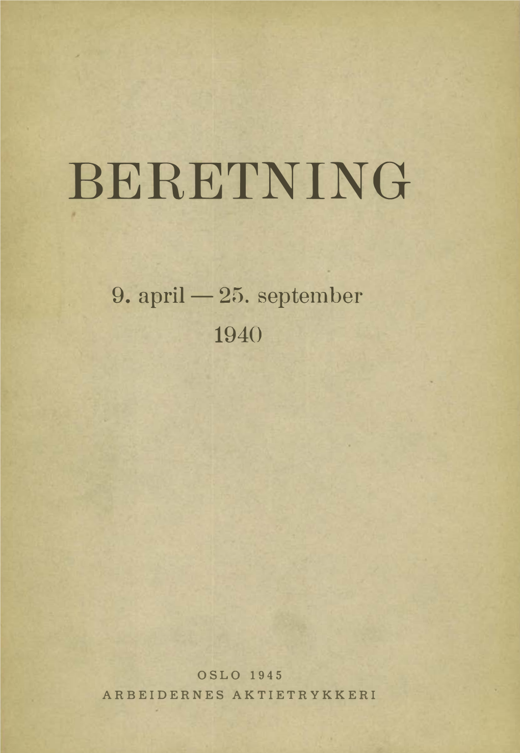 Beretning 1940 9.April