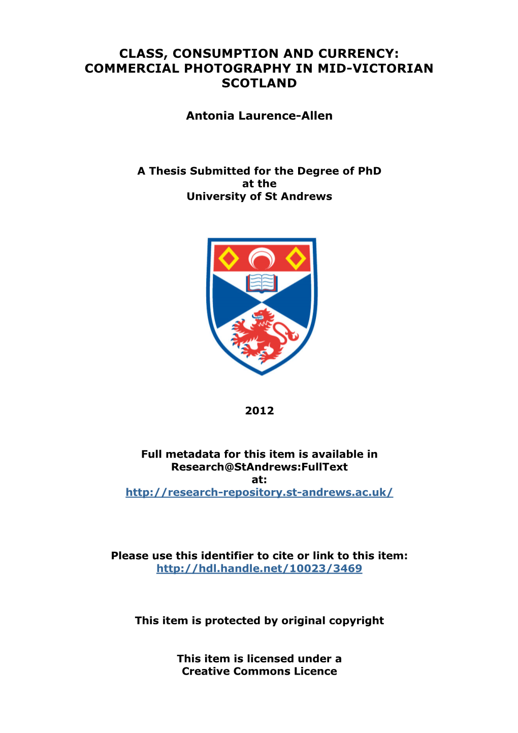 Antonia Laurence-Allen Phd Thesis Vol. 1