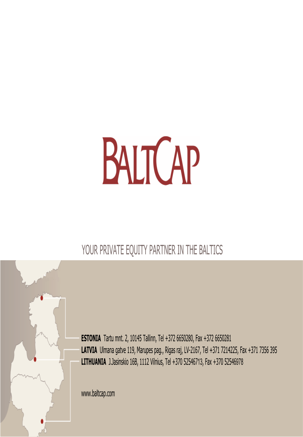 Baltcap Latvia Fund Presentation