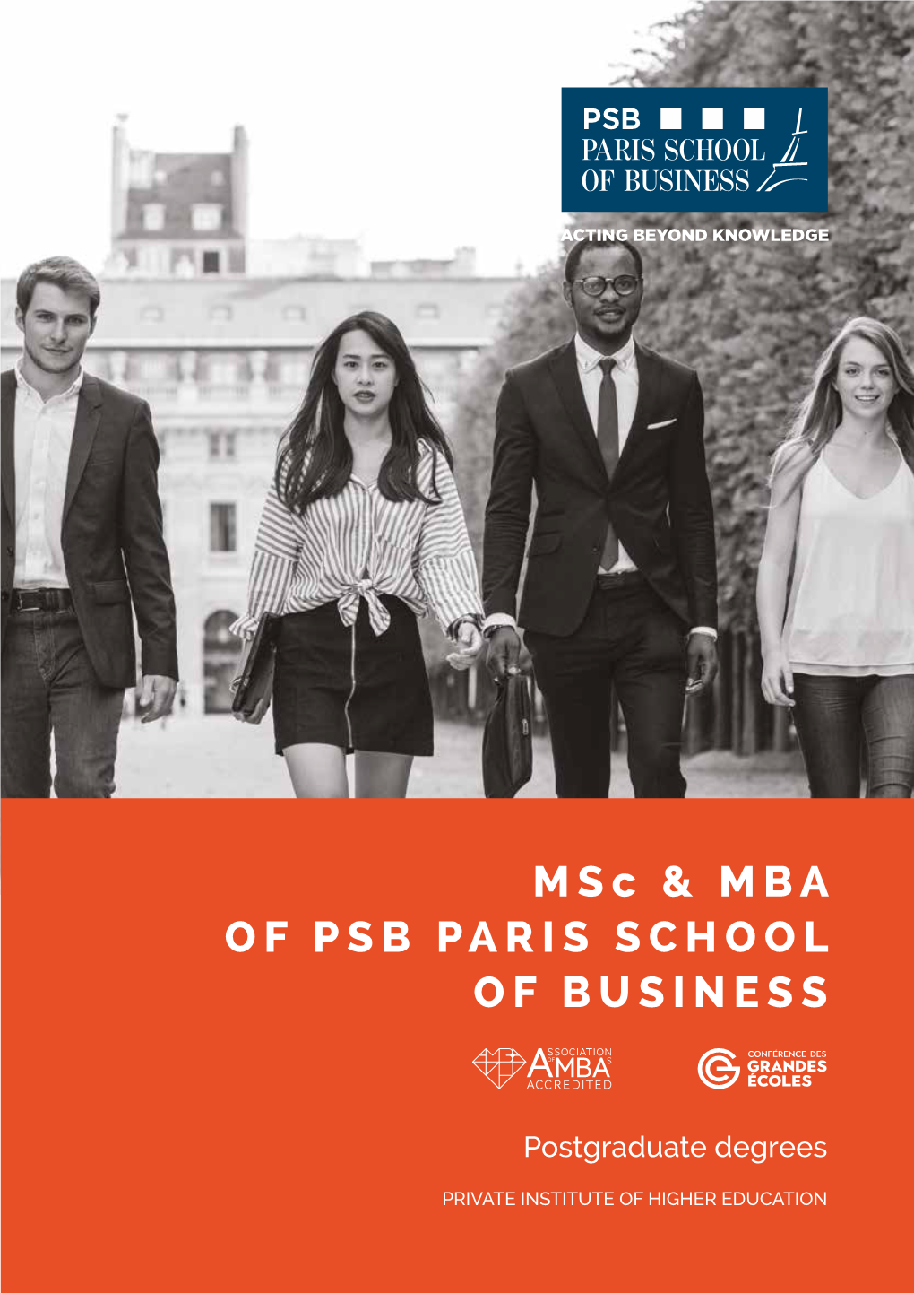 Msc & MBA of PSB PARIS SCHOOL of BUSINESS