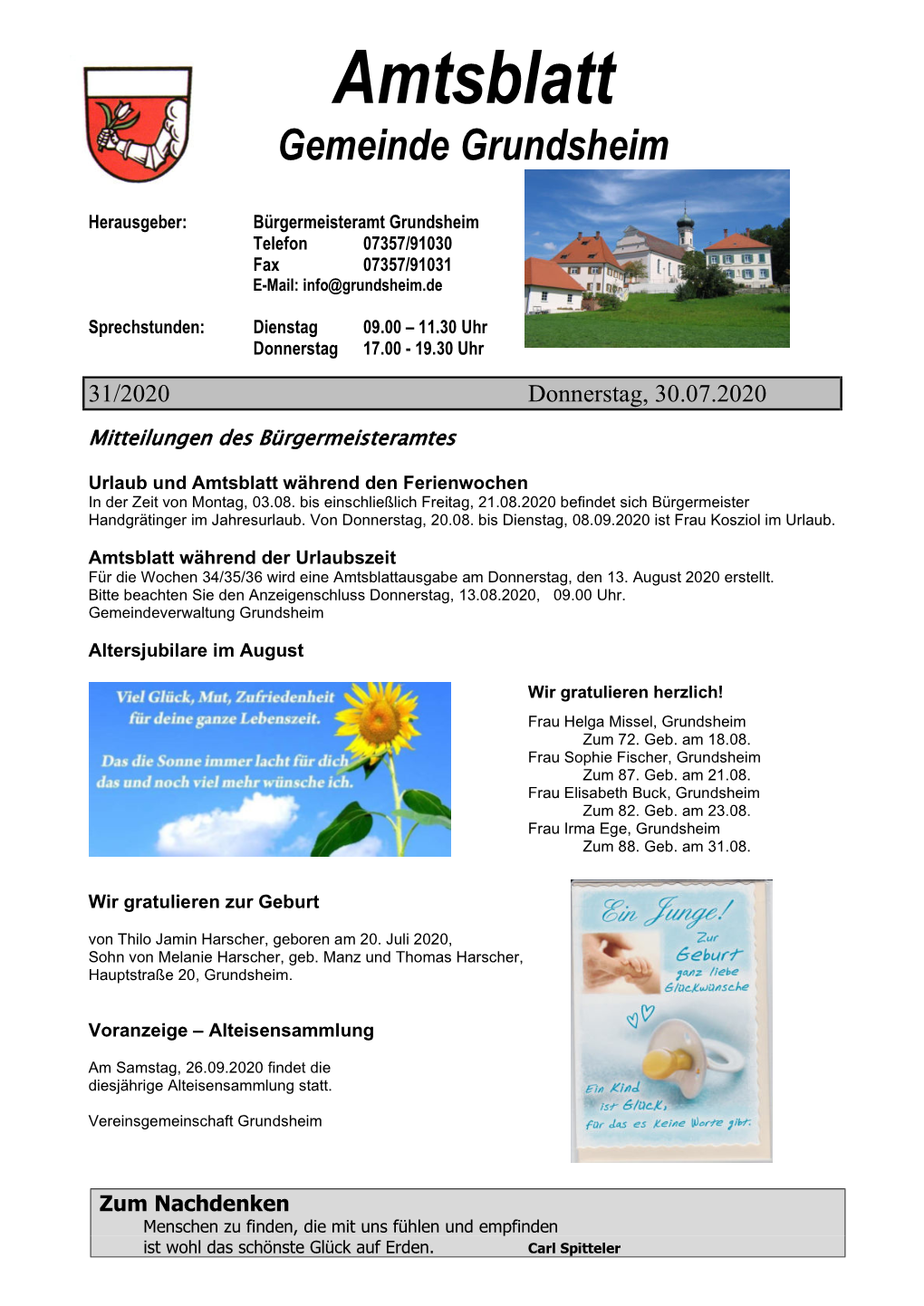 Amtsblatt Kw 31