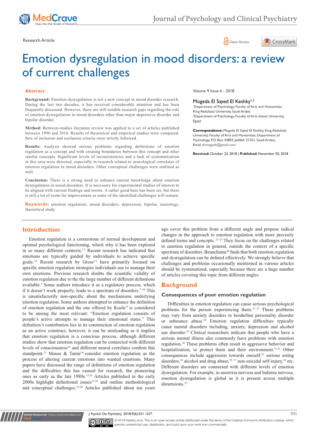 Emotion Dysregulation in Mood Disorders: a Review of Current Challenges