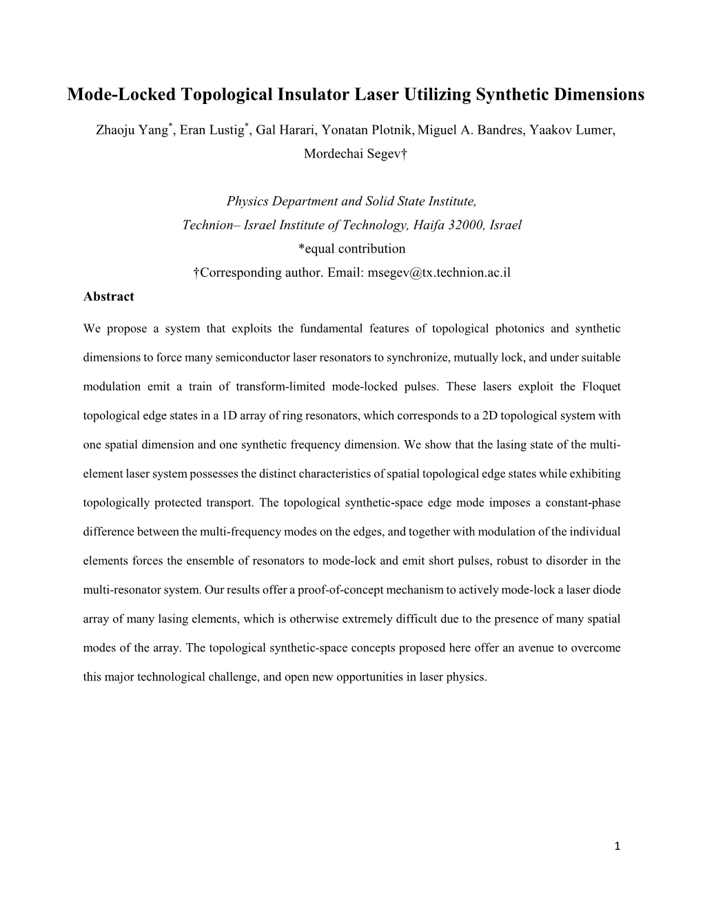 Mode-Locked Topological Insulator Laser Utilizing Synthetic Dimensions