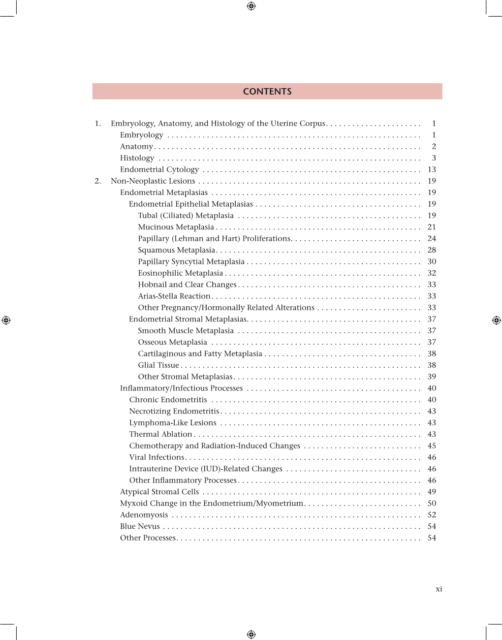 Table of Contents