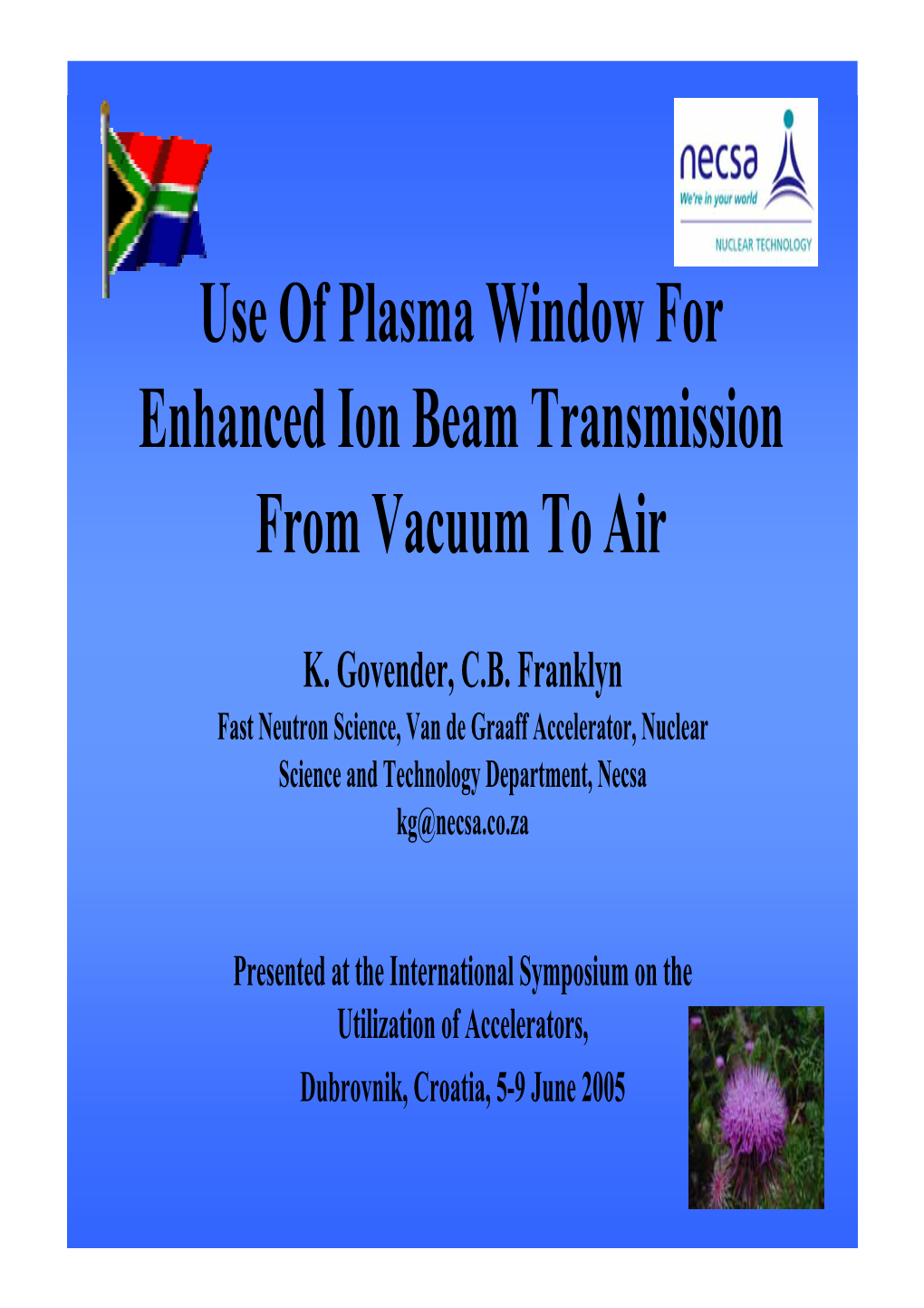 Use of Plasma Window for Enhanced Ion Beam Transmission from Vacuum to Air