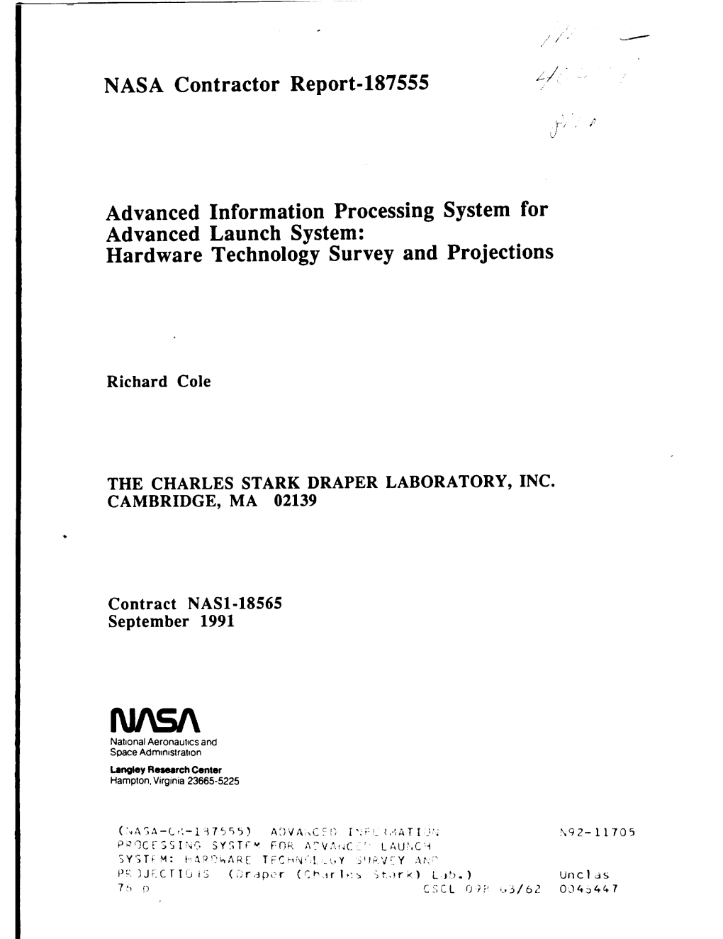 Hardware Technology Survey and Projections