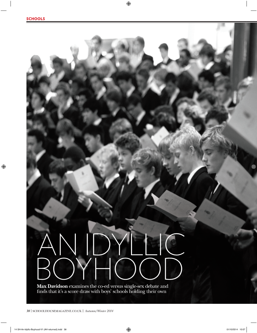 14 SH-An-Idyllic-Boyhood-V1 (AH Returned).Indd 38 01/10/2014 10:07 a Boy’S Education