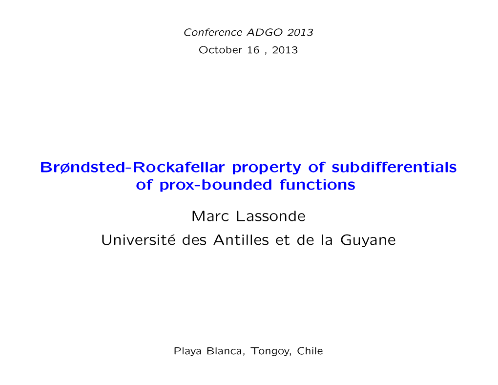 Brøndsted-Rockafellar Property of Subdifferentials of Prox-Bounded