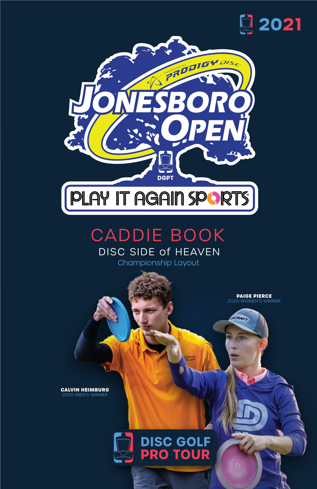 CADDIE BOOK DISC SIDE of HEAVEN Championship Layout