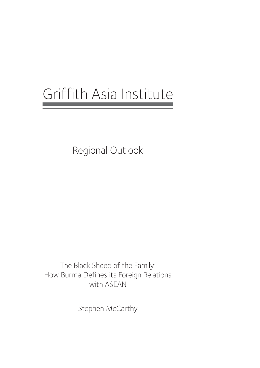 Griffith Asia Institute
