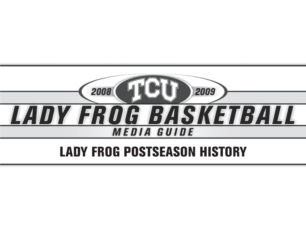 Lady Frog Postseason History