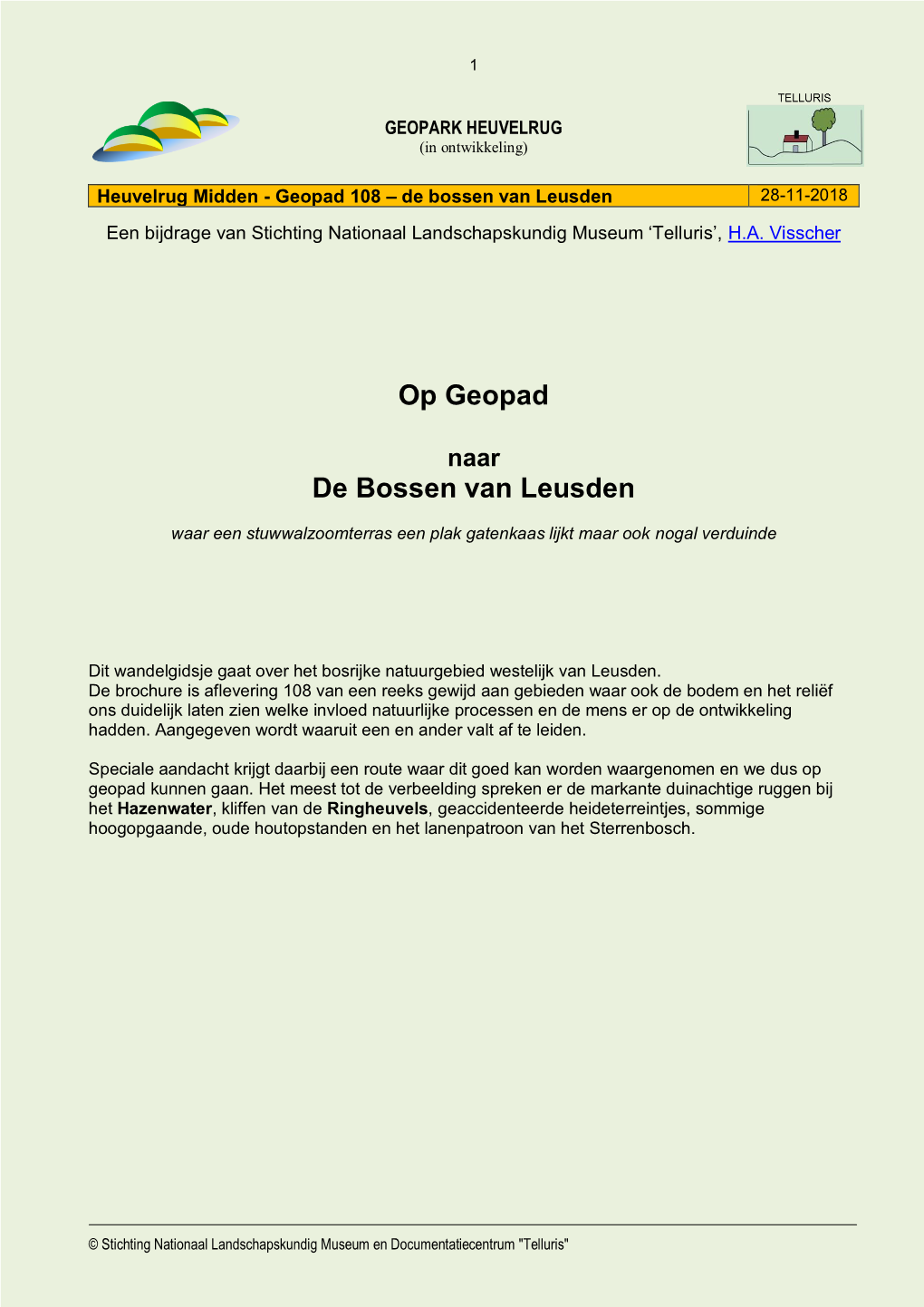 Op Geopad De Bossen Van Leusden