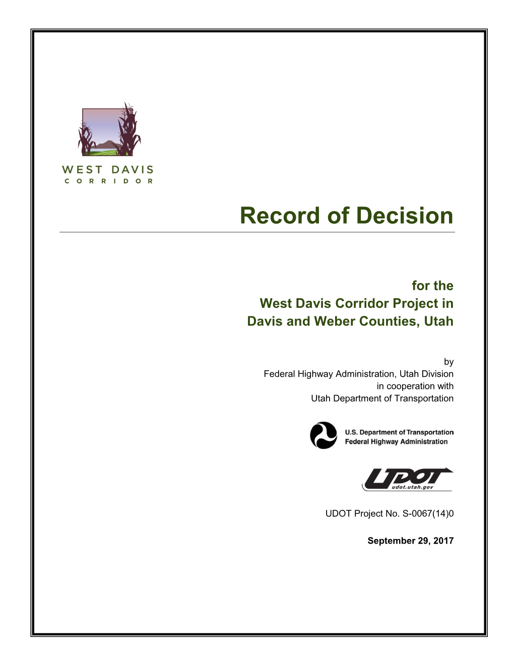 Record of Decision