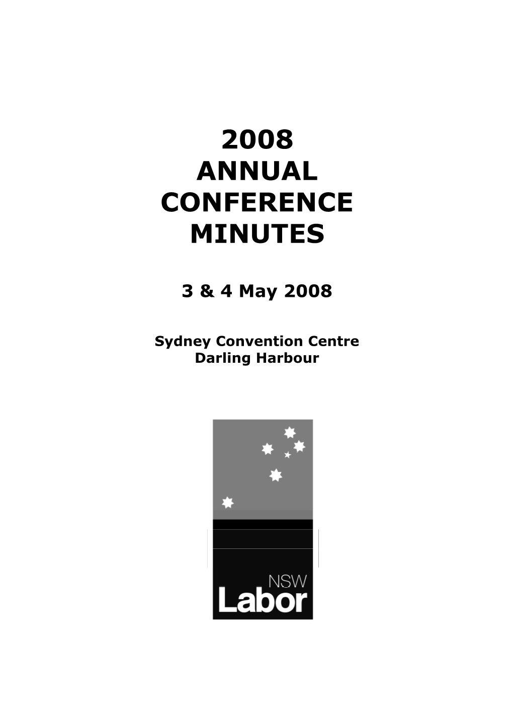 2008 Annual Conference Minutes