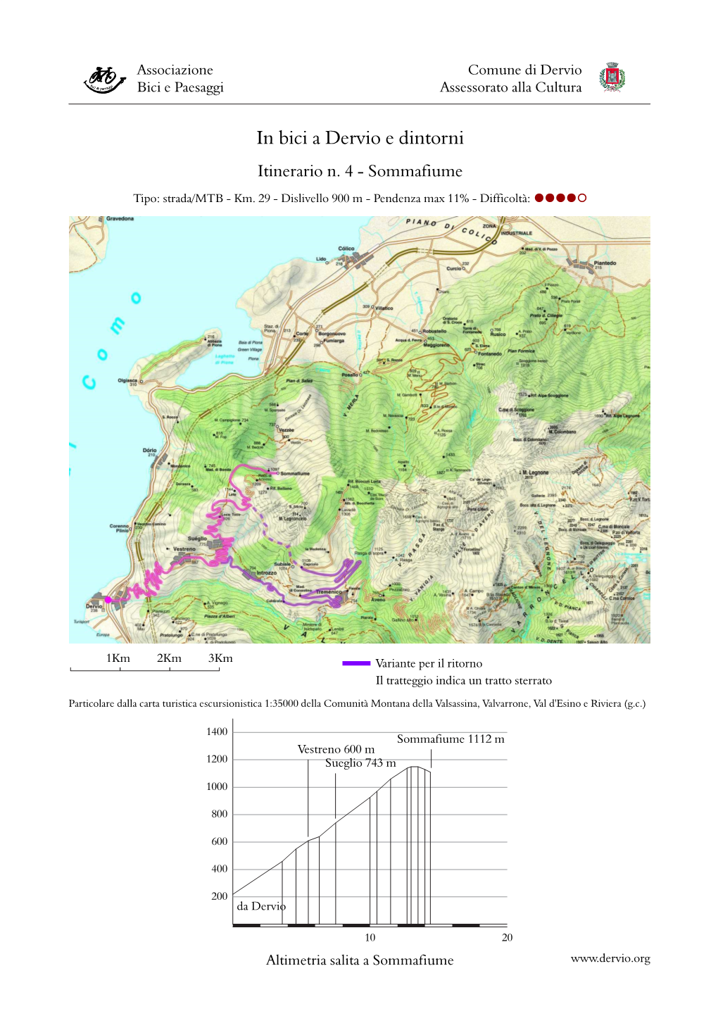 In Bici a Dervio E Dintorni Itinerario N