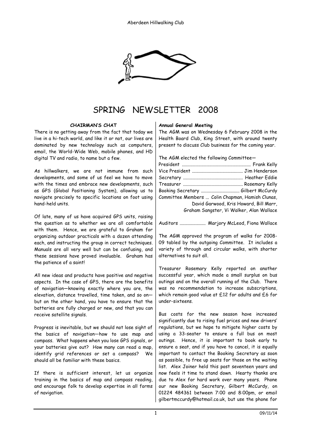 Spring Newsletter 2008