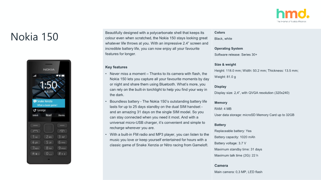 Nokia 150 Dual