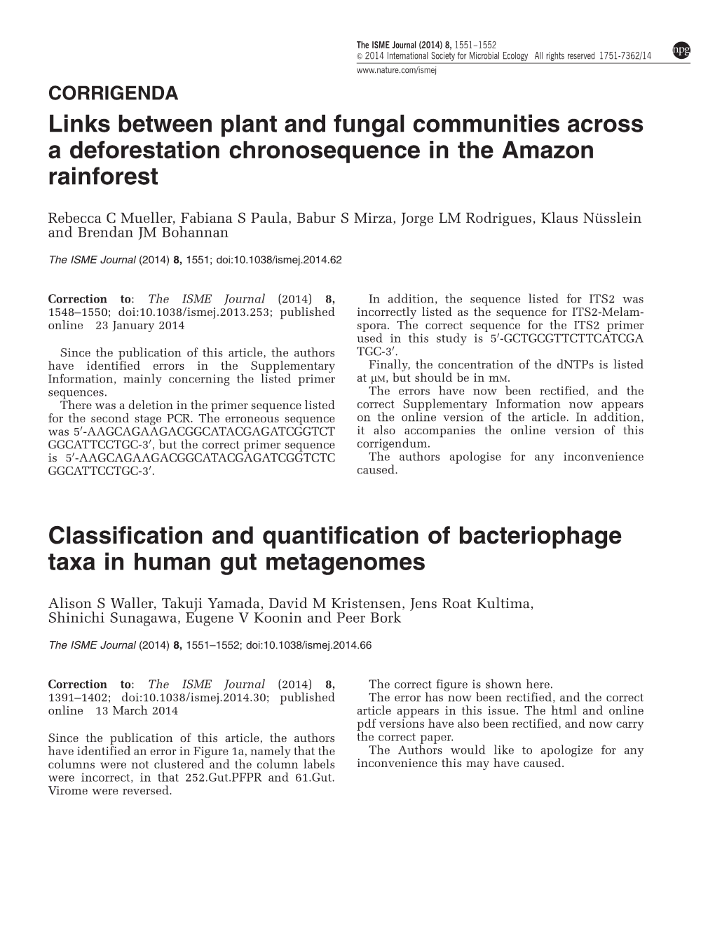 Classification and Quantification of Bacteriophage Taxa in Human Gut Metagenomes