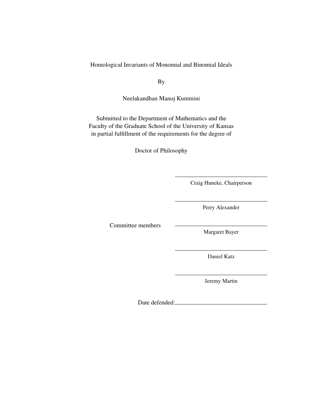 Homological Invariants of Monomial and Binomial Ideals