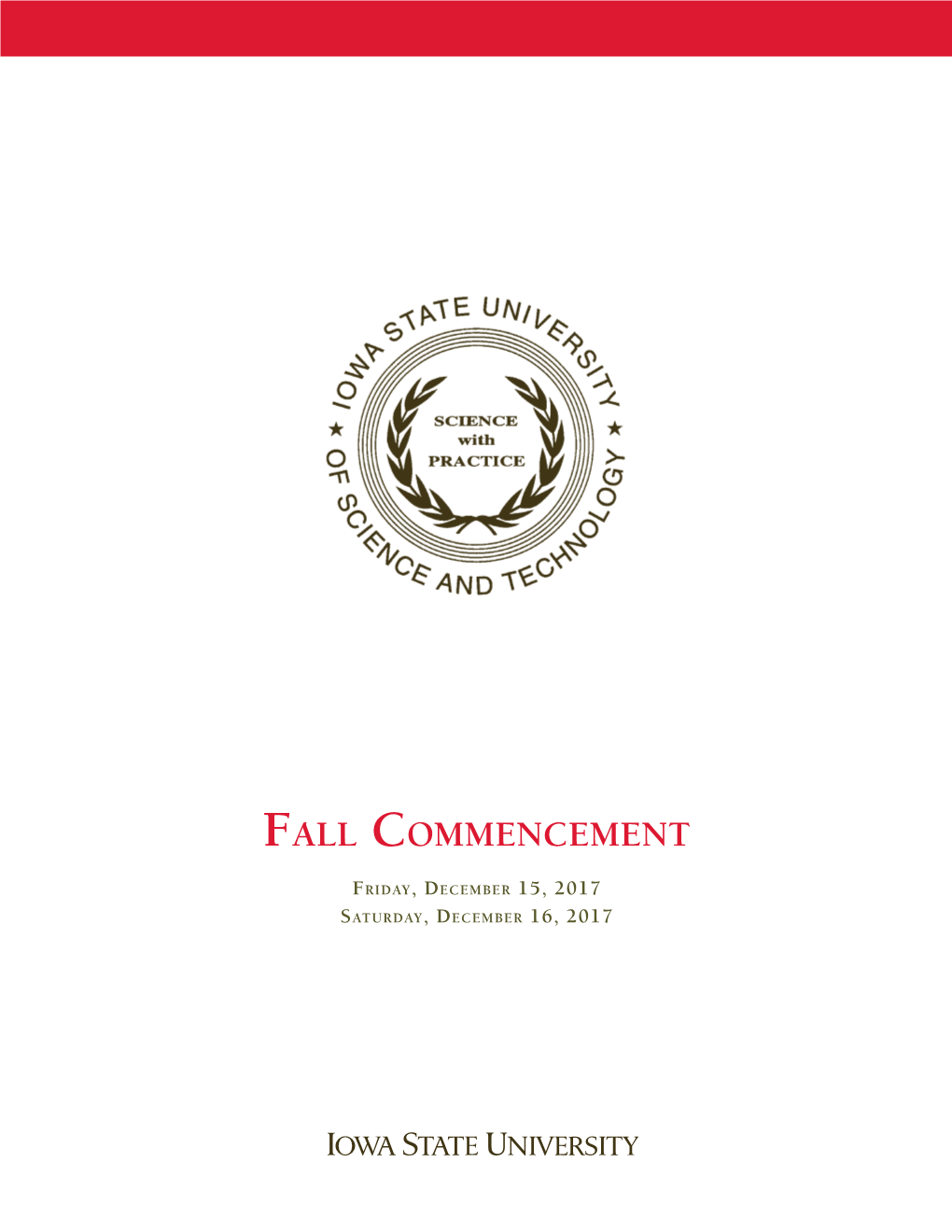 Fall Commencement