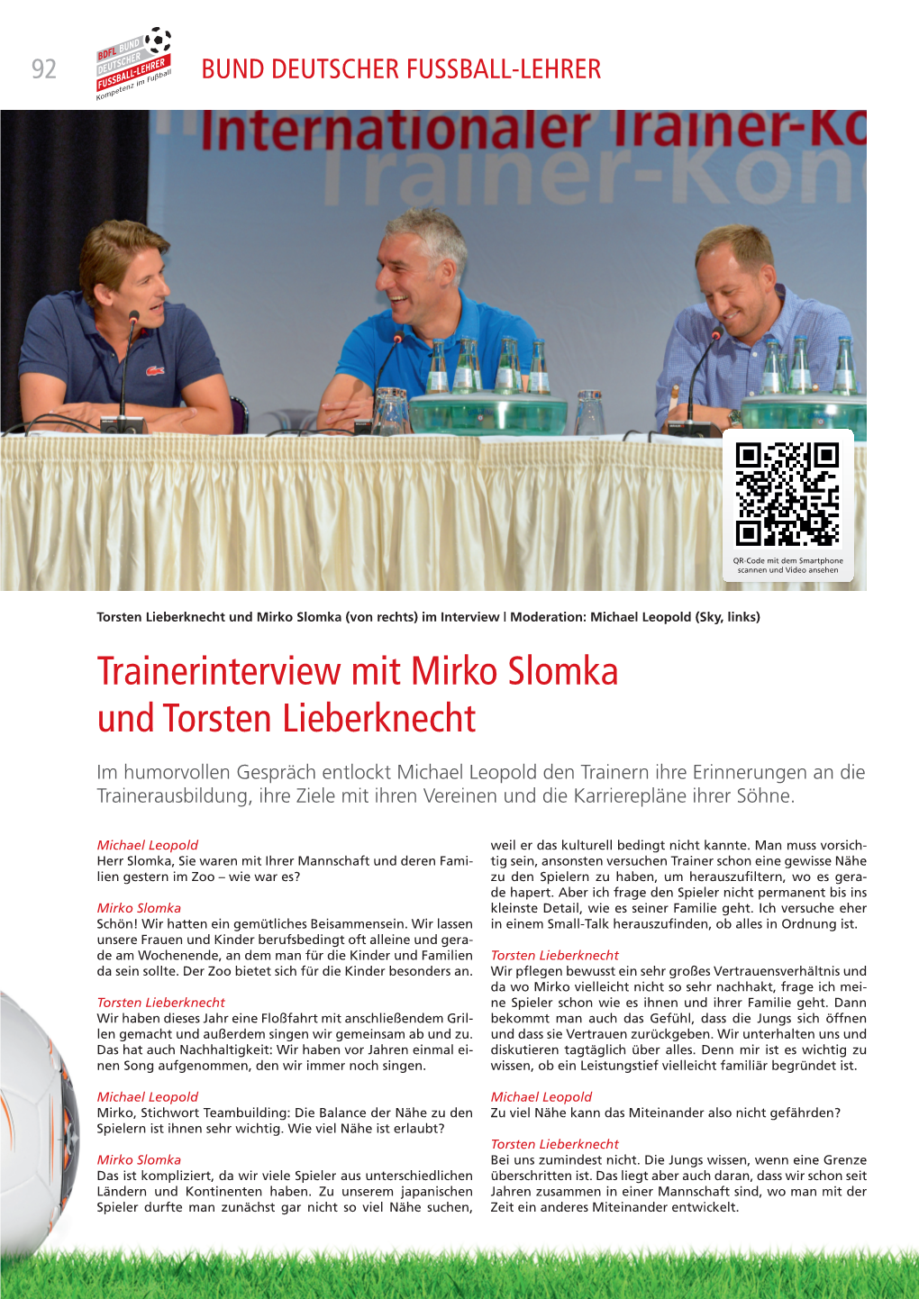 Trainerinterview Mit Mirko Slomka Und Torsten Lieberknecht