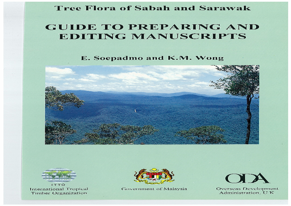 Guide to Preparing and Editing Manuscripts