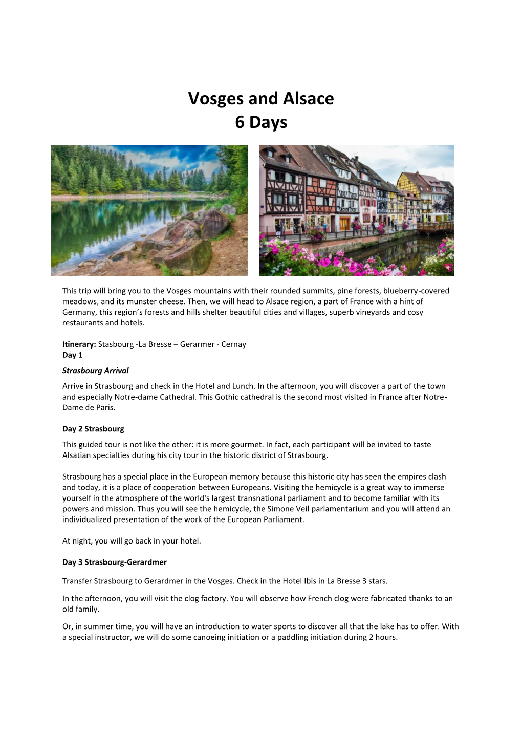 Vosges and Alsace 6 Days