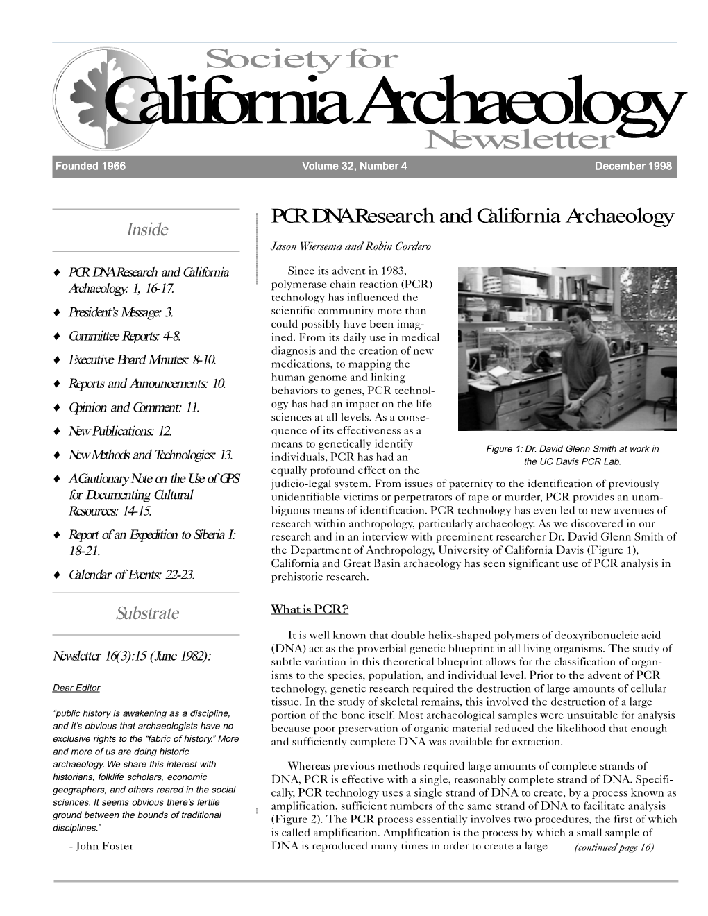 Society for – California Archaeology